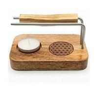 Quemador de Palo Santo - Kit Completo - Incluye Vela + Palito de Palo Santo - Accesorio para Incienso, Meditación, Relajación y Aromaterapia