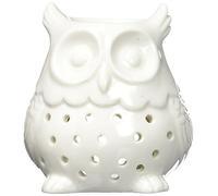 Quemador de perfume para quemador Fondant cera perfumada - difusor de aceite esencial y perfume para el hogar - Portavelas de cerámica negra con proyección de luz, altura: 9 cm - Zen'Aroma