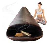 Quemador de Santo - Cuenco de cerámica para Salvia y Quemador de Incienso, Cuenco para Manchas de Salvia Hecho a Mano y Soporte aromático para decoración del hogar y meditación