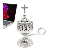 Quemador eléctrico para resina de incienso - Bandeja calefactora de metal para enchufar | Incenario sin fuego de forma segura, soporte difusor de aroma elegante, perfume para el hogar, sala de estar