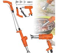 Quemador eléctrico térmico, herramienta portátil de deshierbe de aire caliente con 2 boquillas, cable de 70 pulgadas, material resistente, fácil de usar para el mantenimiento del jardín