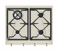 Quemador Encimera Gas SMEG Colonial SRV864AVOGH2 Avena Rejillas En Hierro 4