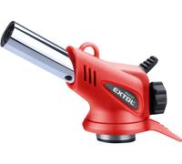 Quemador EXTOL PREMIUM MINI con encendido piezoeléctrico y precalentamiento de gas en cartucho con rosca europea de 7/16".