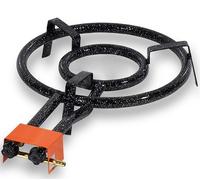 Vitrokitchen QP351B - Paellero de Gas Butano 2 aros diámetro 35cm