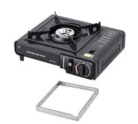 Quemador portátil de estufa, estufa de cassette portátil,Estufa de calentamiento de cassette para exteriores | Utensilio de cocina de picnic, alto rendimiento, a prueba de, control preciso del