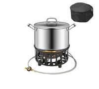 Quemador portátil para camping, estufa | Mapa - Parada de estufa de pellets y alta energía, potencia hasta 16800 W para montañismo, fiestas de barbacoa, cocina exterior