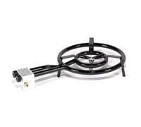 Quemador - quemador paellero a gas de 400 mm con 2 fuegos, ideal para cocinar paellas al aire libre, fabricación robusta y eficiente.