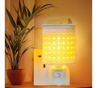 Quemadores de cera eléctrica de pared para derretir cera, luz nocturna, lámpara de aroma, quemador de cera para el hogar, dormitorio, sala de estar, decoración de regalos (rejilla de polvo)