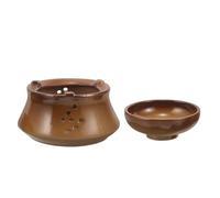 Quemadores de fragancias de cerámica Hechos a Mano y Juego de Tazas para Beber Minimalistas Calentador de té de cerámica Japonesa Calentador de Aceite Esencial Calentador de Aceite Esencial con Taza