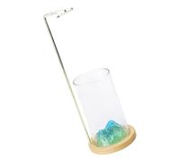 Quemadores de Incienso anticenizas Atrapasueños de Vidrio para meditaciones Yogas SPA Decoración del hogar Inciensos de Madera Soporte para Palos Soporte de Madera para Palos