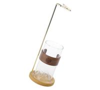 Quemadores de Incienso anticenizas, recogedor de Cenizas de Vidrio para meditaciones, Yoga, SPA, decoración del hogar, Soporte de Incienso de Madera para Palos, quemadores con recogedor de Botellas