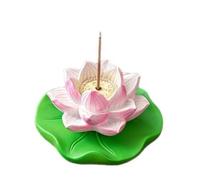 Quemadores de Incienso para meditaciones con recolector de Cenizas, Soporte Giratorio para Varillas de Incienso de Flores de Loto para decoración del hogar y la Oficina, quemadores para aliviar