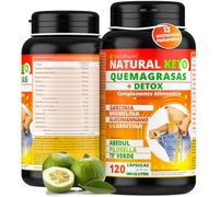 Quemagrasas potente para adelgazar + detox adelgazante potente NUTREA PRO® 120 pastillas para adelgazar muy rapido con l carnitina, Garcinia cambogia y 13 plantas quema grasas potente y rapido