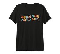 Quemar el patriarcado Derechos de Las Mujeres Feminista Igualdad de género Camiseta Premium