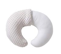 QUENESS Almohada de lactancia con funda para bebés, niños y niñas, almohadas de lactancia materna con funda de almohada para lactancia materna, alimentación con biberón, soporte para bebé con funda de