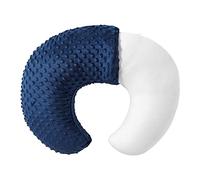 QUENESS Almohada de lactancia y posicionador, lactancia materna, alimentación con biberón, soporte para sentarse al bebé con funda ultrasuave extraíble, soporte para el tiempo de barriga para bebés