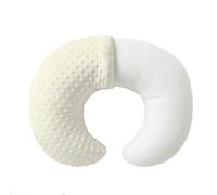 QUENESS Almohada y posicionador de lactancia, lactancia materna, alimentación con biberón, soporte para sentarse al bebé con funda ultrasuave extraíble, soporte para el tiempo de barriga para bebés