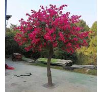 Quepiem Árbol de buganvilla Artificial Grande, ciruelos Artificiales, para decoración Interior y Exterior, magnífico Paisaje de simulación(2x1.5m)