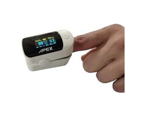 Queraltó Bippex de Apex - Pulsioxímetro de dedo Digital Con pantalla - Nivel de oxígeno en sangre - 5,7 x 3,6 - Batería de larga duración