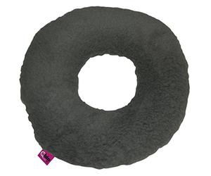 Queraltó Cojín antiescaras Sanitized con Agujero y Forma Redonda, Color Gris 44x11cm