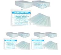 Queraltó, Esponjas jabonosas desechables, 24 unidades, Uso casi sin agua, Para adultos, niños y bebés, Hidratante, Esponjas jabonosas bebé, Suaves (Paquete de 3)