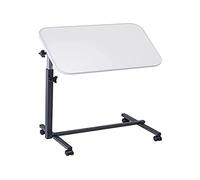 Queraltó Mesa Auxiliar con Ruedas para Cama y Sofá Plegable, Gris Perla