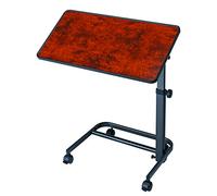 Queraltó Mesa auxiliar para cama, silla o sofá, color nogal, tablero 40 x 60 cm