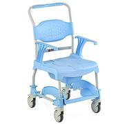 Queraltó Silla de baño con Inodoro, Asiento y Tapa, Resistente y Ligera, Celeste