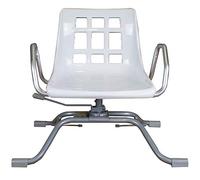 Queraltó Silla Giratoria 360º para Bañera, Comodidad Gracias a su Respaldo y Reposabrazos, Aluminio, 70.5 x 41 x 42 cm