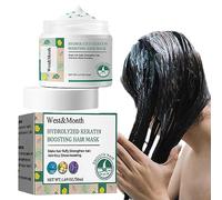 queratina hidrolizada para el cabello - Loción suavizante reparadora para el cuidado del cabello 50ml | Mascarilla capilar hidratante potenciadora queratina hidrolizada para Joberio