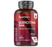 Quercetina 1000 mg Pura 180 Cápsulas Veganas - Complemento del Extracto de la Sophora Japónica, Para 3 Meses de Suministro, Sin OGM y Sin Lactosa