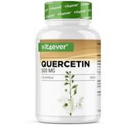 Quercetina - 500 mg - 120 cápsulas - Suministro para 4 meses - Extracto natural de flores de árbol de cuerda 15:1 con un contenido del 95% de quercetina - Dosis alta - Vegano