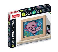 Quercetti - 0796 Pixel Art 4 Kawaii Design Axolotl, Juego Creativo con Clavos para niños