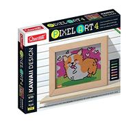 Quercetti - 0799 Pixel Art 4 Kawaii Design Corgi, Juego Creativo con Clavos para niños