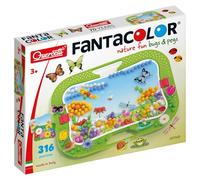 Quercetti - 0968 Nature Fun Bugs & Pegs, Juego Creativo con Clavos para niños