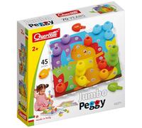 Quercetti 2271 Quercetti-2271 Jumbo Peggy-Early Learning Button Art Game Construction Plugging Toys
