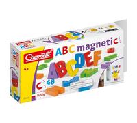 Quercetti - 5461 - Magnetic Letras Mayúsculas Quercetti 4 años 48 Uds., Modelos/colores Surtidos, 1 Unidad