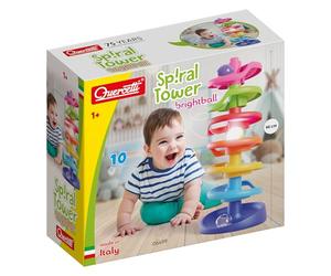 Quercetti - 6499 Spiral Tower Brightball - Pistas de canicas para la Primera Infancia