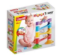 Quercetti Pista de canicas 6515 Migoga Tower Sound sonora para niños pequeños