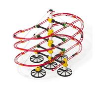 Quercetti - 6630 Skyrail Roller Coaster Mini, Pista para canicas