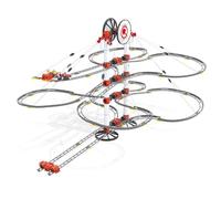 Quercetti-6663 Skyrail Rail Race-Circuito de canicas, Juego Educativo de construcción, 187 Unité (Lot de 1) (6663)