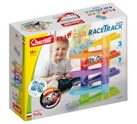 Quercetti Flip Car Race Track Super - Pista de Coches de construcción, Juguete Educativo y Duradero para niños a Partir de 1 año