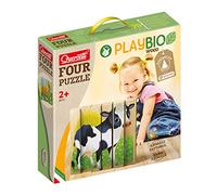 Playbio Puzzle 4 Animales Quinta 6 PCS - Quercetti
