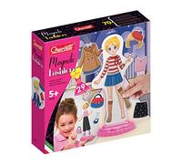 Quercetti Magnetic Fashion Anna, Juguetes Niña 5 Años, Juego Magnetico con 29 Piezas de Ropa y Accesorios, Juguetes Niñas, Juegos Infantiles Creativos para Niñas, Made in Italy