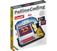 Quercetti Pallino Coding, Juegos Educativos Niños 4 Años Stem sin Pantallas, Juegos de Mesa de Logica, Juguetes Niños 4 Años a 8 Años, con Fichas Ilustradas y de Programación, Made in Italy