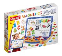 Quercetti- Magnetino Letters Quercetti-5241 Pizarra de Letras magnéticas, Juegos educativos, Multicolor, 65 Piezas (5241)