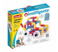 Quercetti Tubation Wheels, Juguetes Niños 3 Años a 8 Años, Juego Construcciones con Tubos y Ruedas, Juegos Niños 3 Años, Manualidades Niños, Juegos Educativos y Creativos, Made In Italy