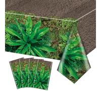 QUERICKY 4 Manteles para Fiestas De Dinosaurios, 220x130cm Mantel Rectangular para Fiestas De Dinosaurios, DecoracióN para Fiestas De Dinosaurios En CumpleañOs En El Bosque