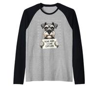 Querida mamá, Puedo Explicar - Amante de Schnauzer Dueño de Schnauzer Camiseta Manga Raglan