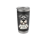 Querida mamá, puedo explicar - Amante de Schnauzer Dueño de Schnauzer Vaso térmico de acero inoxidable de doble pared